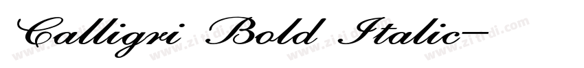 Calligri Bold Italic字体转换 Calligri Bold Italic字体转换
